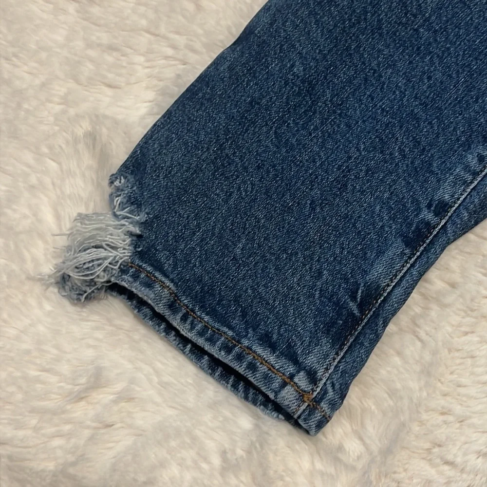 AGOLDE Distressed  High-waisted Jeans size 28 - Picture 4 of 5